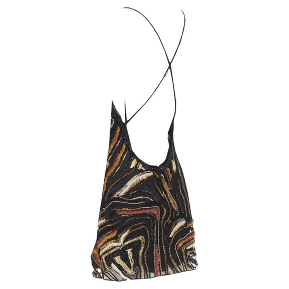Versace Virtus bead embellished dress